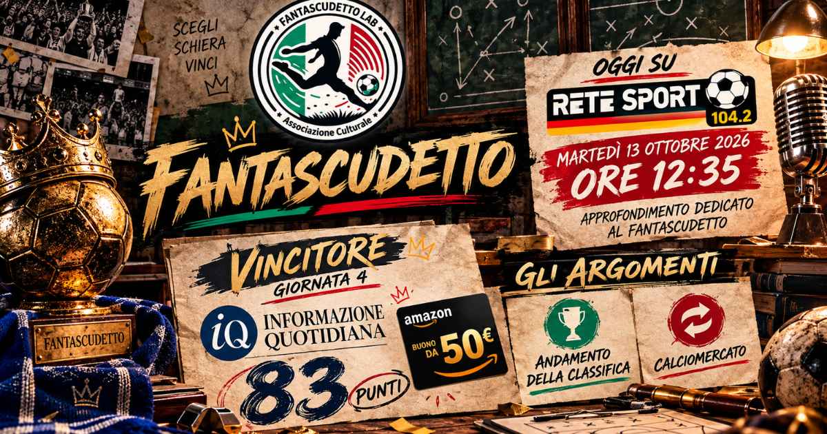 Informazione Quotidiana vola dal 139° al 44° posto (e oggi siamo su Rete Sport!)